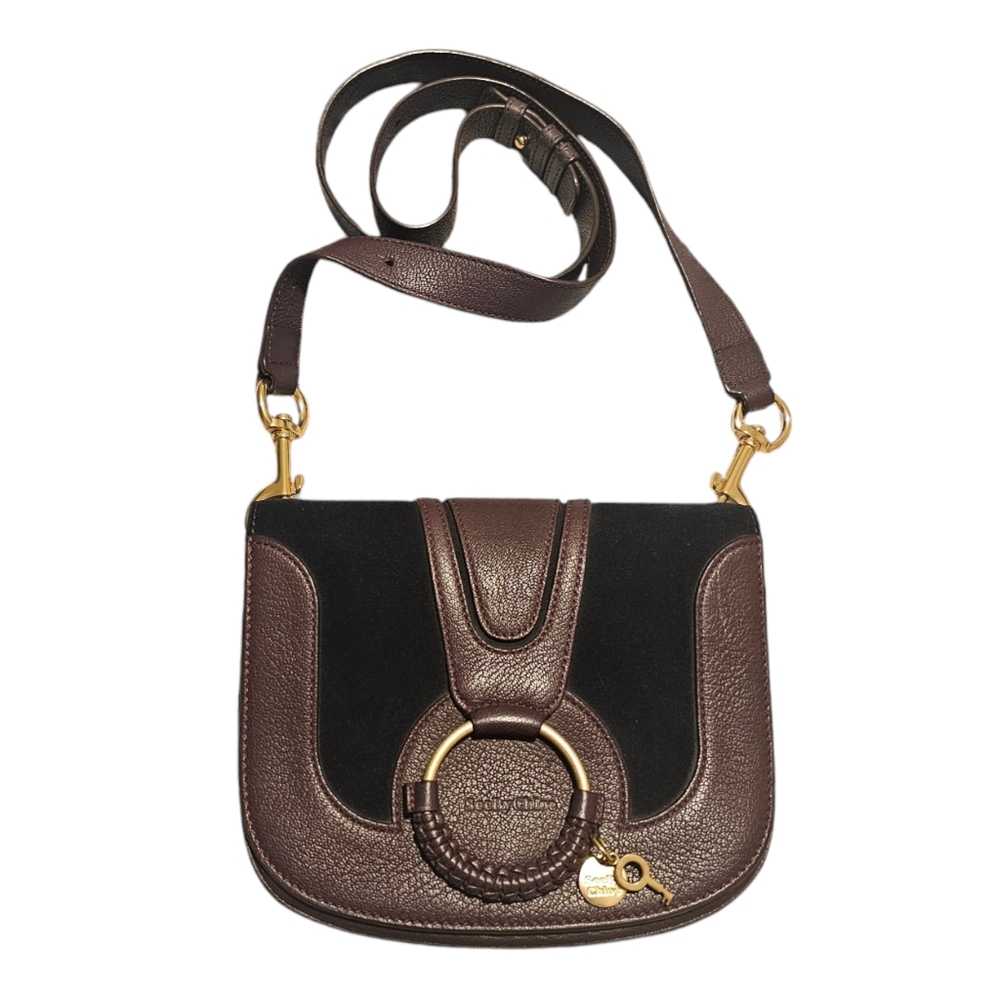 See by Chloe Hana Two Tone Leather & Suede CrossbodyBag Handbag